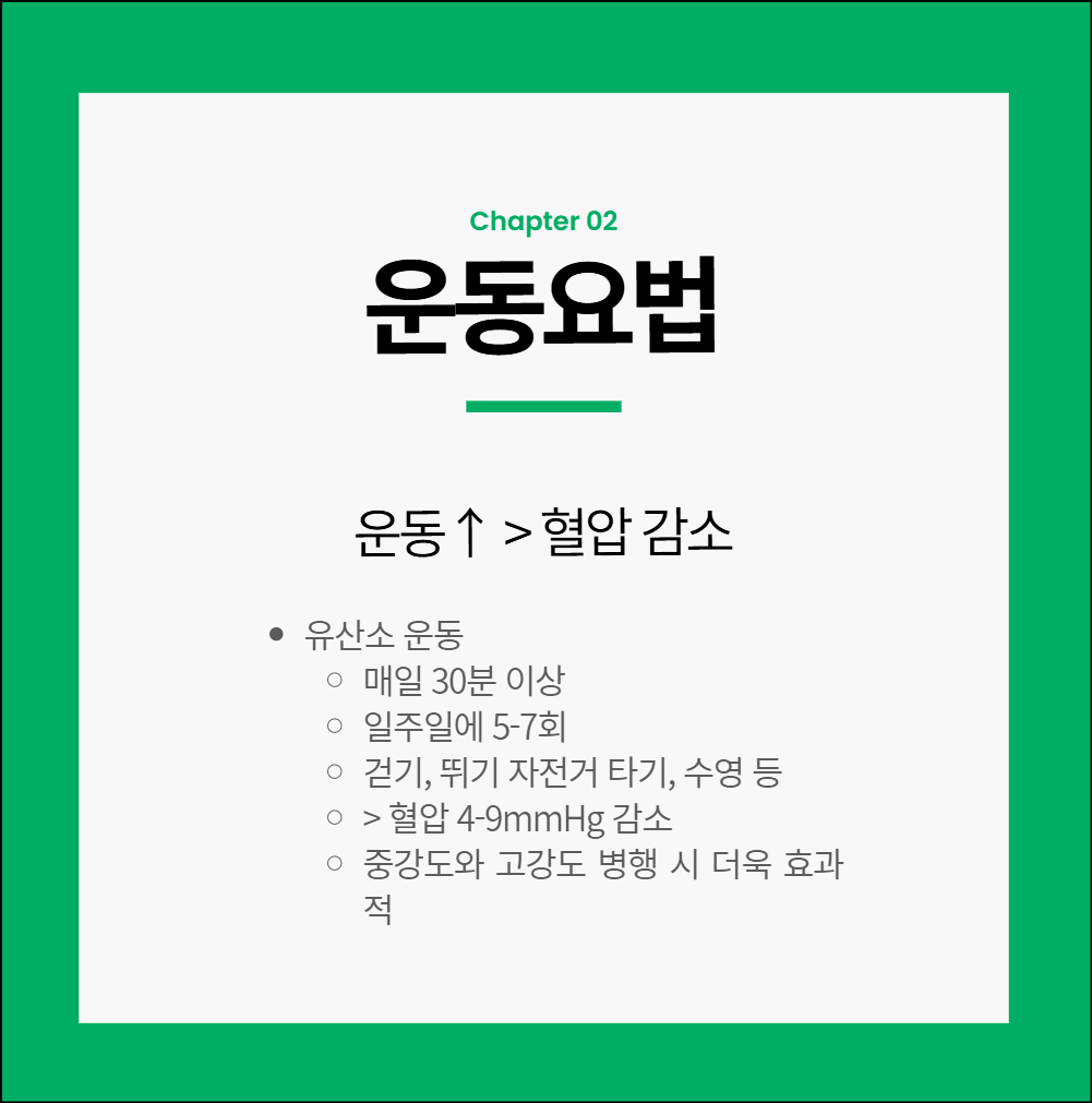 혈압 낮추는법