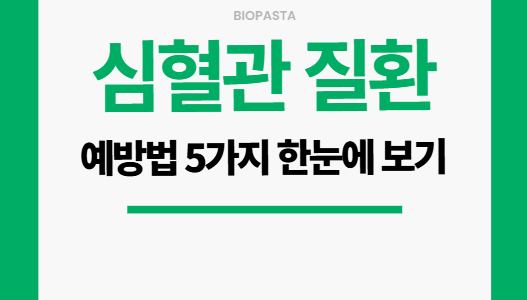 심혈관 질환 예방법