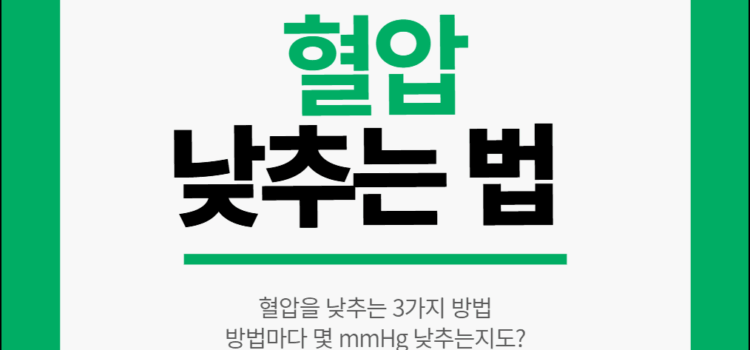 혈압 낮추는법. 3가지 방법은 얼마나 혈압을 낮추지? 혈압 낮추는법. 3가지 방법은 얼마나 혈압을 낮추지?