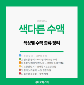 색다른 수액 종류