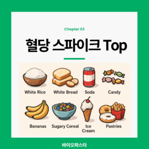 혈당 스파이크 음식 top 10 가지