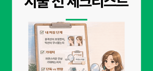 리프팅 시술 전 체크리스트