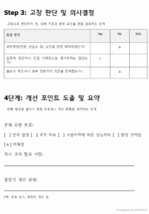의료기기 체크리스트 step 3-4