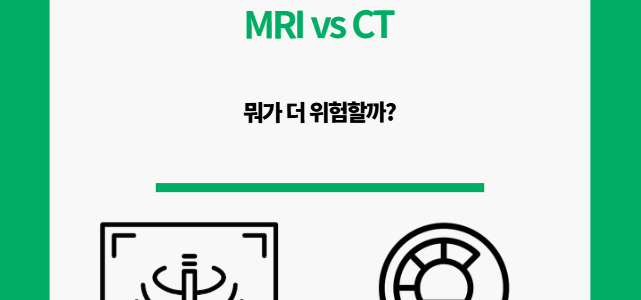 MRI vs CT. 뭐가 더 위험할까?