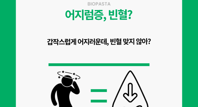 어지럼증 빈혈. 이 두개는 같은가?