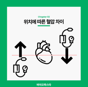 손목형 혈압계, 위치에 따른 혈압 차이