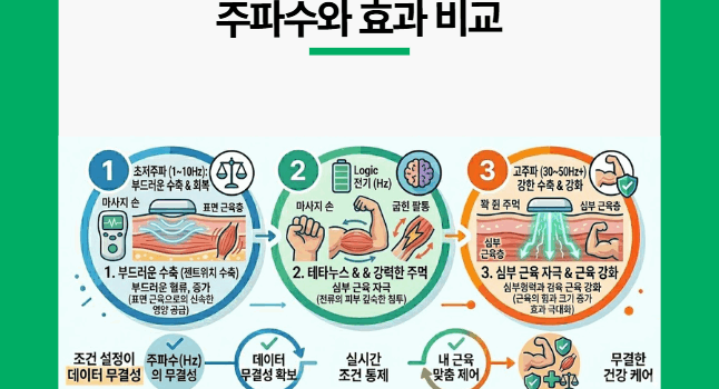 저주파 마사지기 효과 비교