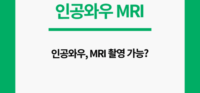 인공와우 MRI 촬영 가능?