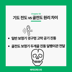 골전도 보청기 기도 전도 원리 차이